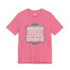 Mama's Please Let Your Babies Short Sleeve Tee Graphic Tee The Cinchy Cowgirl - Print Charity Pink XS