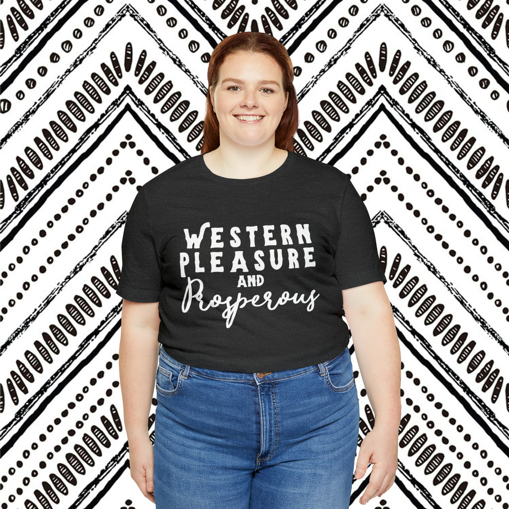 Western Pleasure & Prosperous Short Sleeve Tee Plus Size