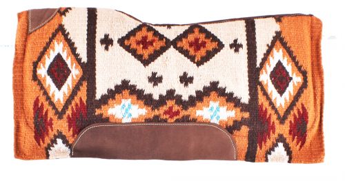 OUT OF STOCK Brown & Orange Navajo Memory Felt Saddle Pad western saddle pad Shiloh   