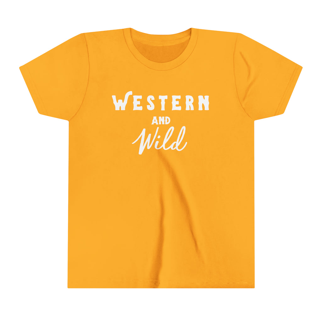 Western & Wild Youth Tee Gold