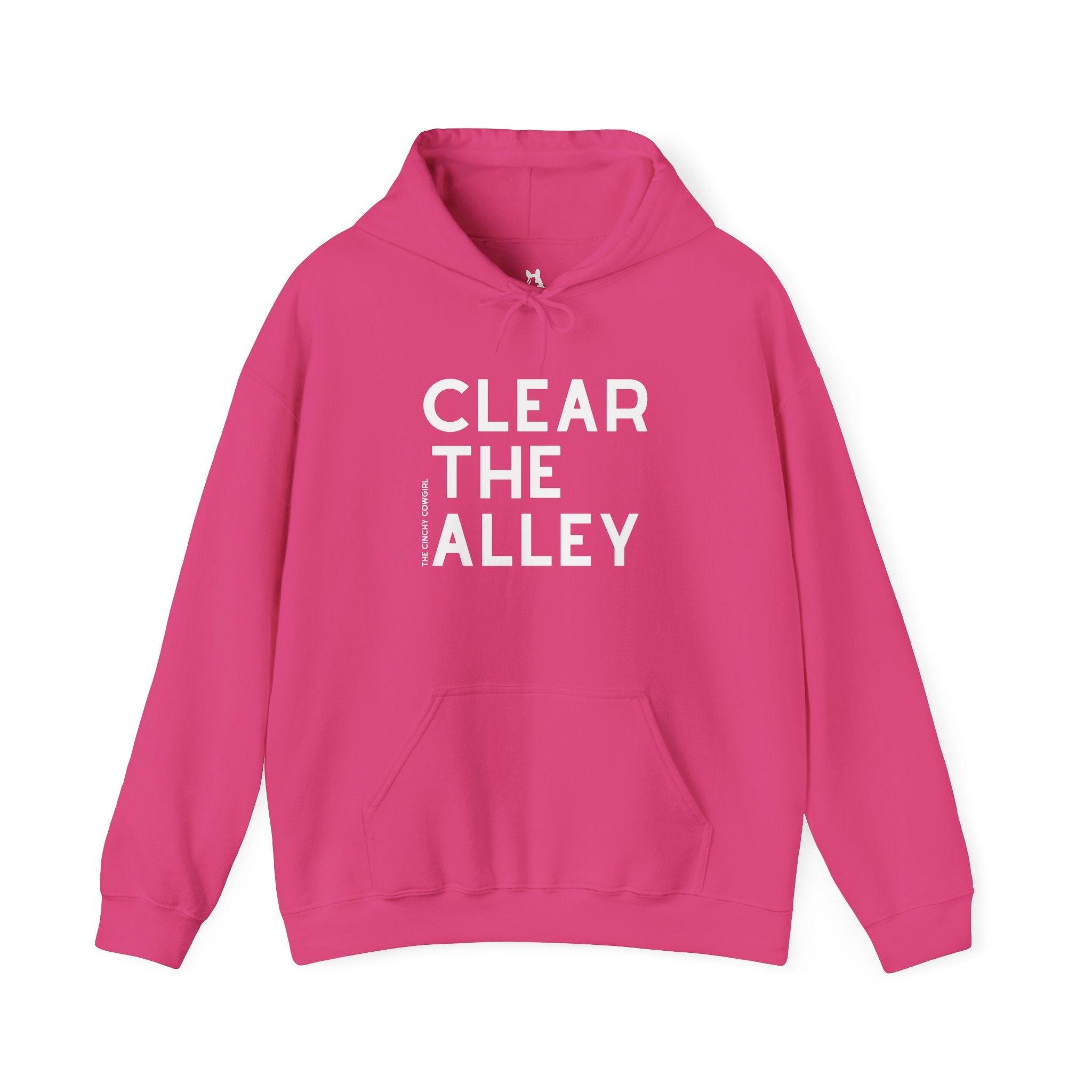 Clear The Alley Hoodie Graphic Hoodie The Cinchy Cowgirl - Print Heliconia S