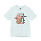 Praying Cowgirls Club Short Sleeve Tee Graphic Tee The Cinchy Cowgirl - Print Heather Ice Blue XS