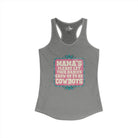 Mamas Let Your Babies Grow Up To Be Cowboys Tank Top Tank Top The Cinchy Cowgirl - Print XS Heather Grey
