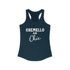 Cremello & Chic Racerback Tank Horse Color Shirts Printify XS Solid Midnight Navy