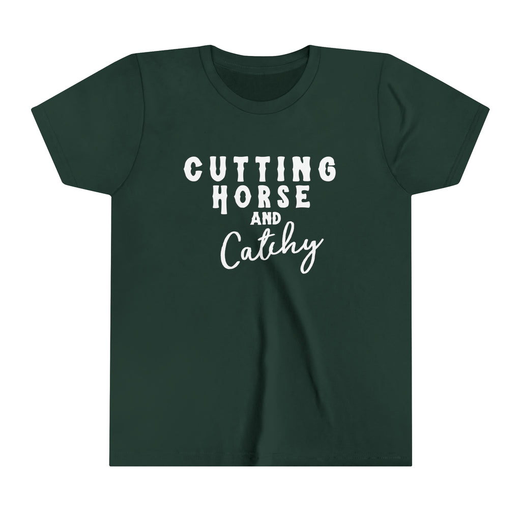 Cutting Horse & Catchy Youth Tee Forest