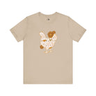 Sunflower Chicken Short Sleeve Graphic Tee T-Shirt Printify Tan XS