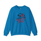 American Girly Fleece Pullover Sweatshirt The Cinchy Cowgirl - Print S Sapphire
