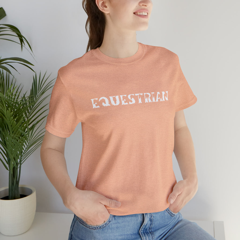 Equestrian Short Sleeve Tee tcc graphic tee Printify Heather Peach XS 