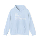 Red Mares Build Character Hoodie Hoodie The Cinchy Cowgirl - Print Light Blue S