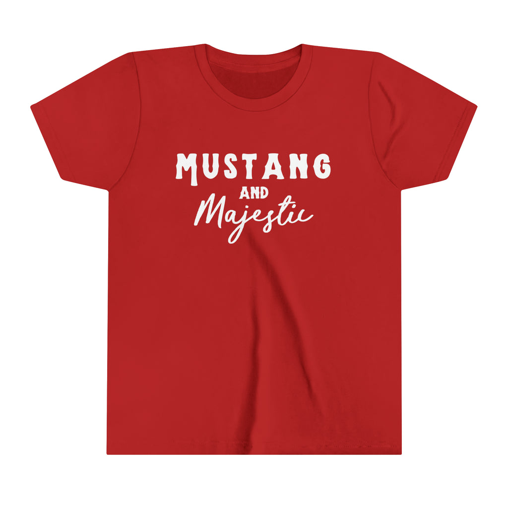 Mustang & Majestic Youth Tee Red
