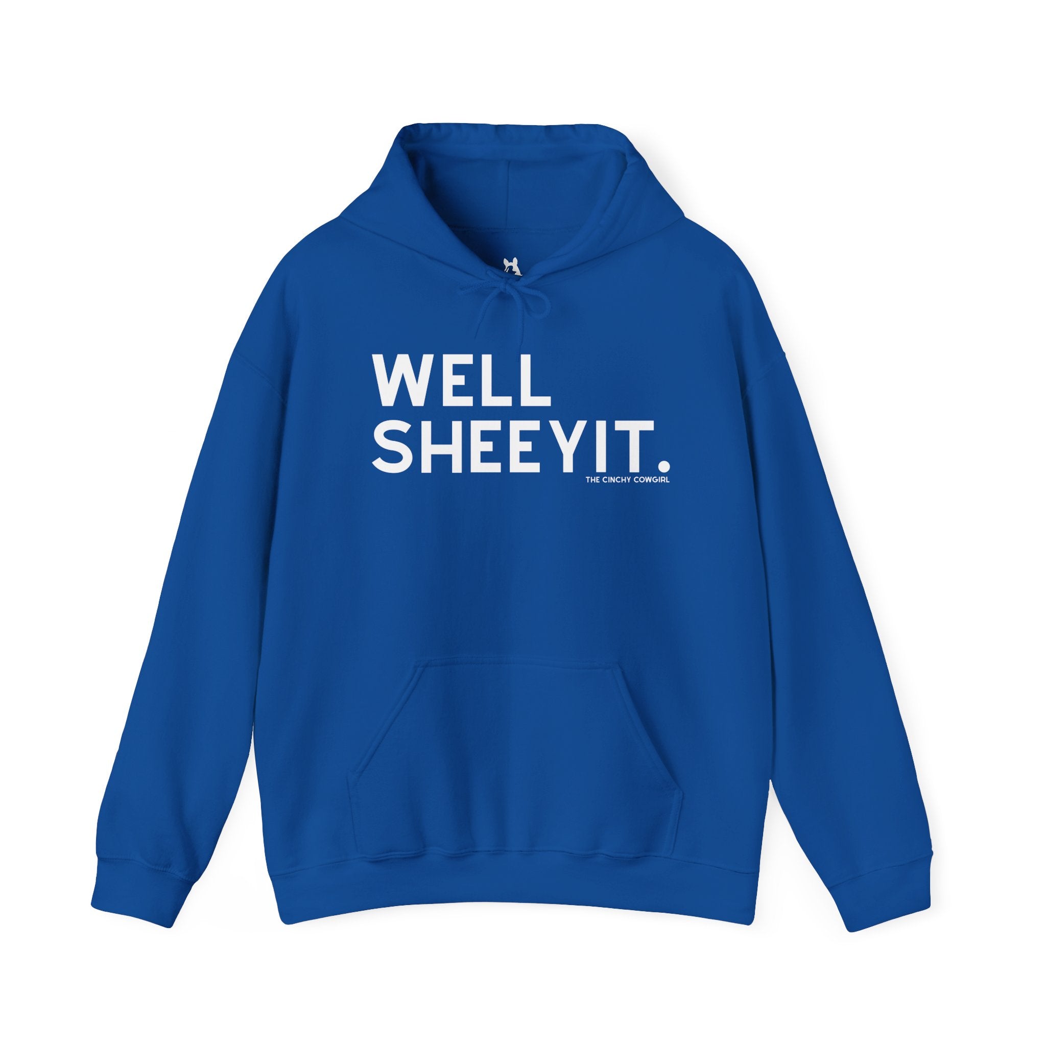 Well Sheeyit Hoodie Hoodie The Cinchy Cowgirl - Print Royal S