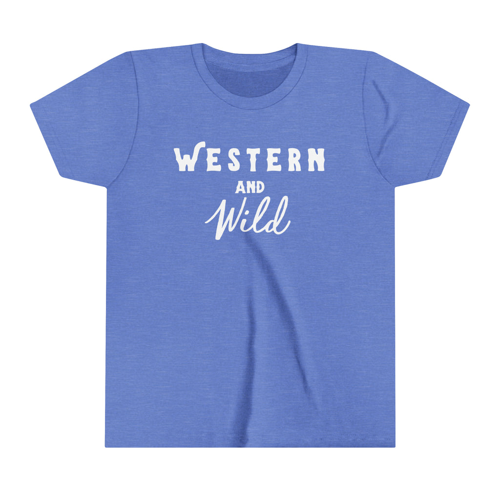 Western & Wild Youth Tee Blue