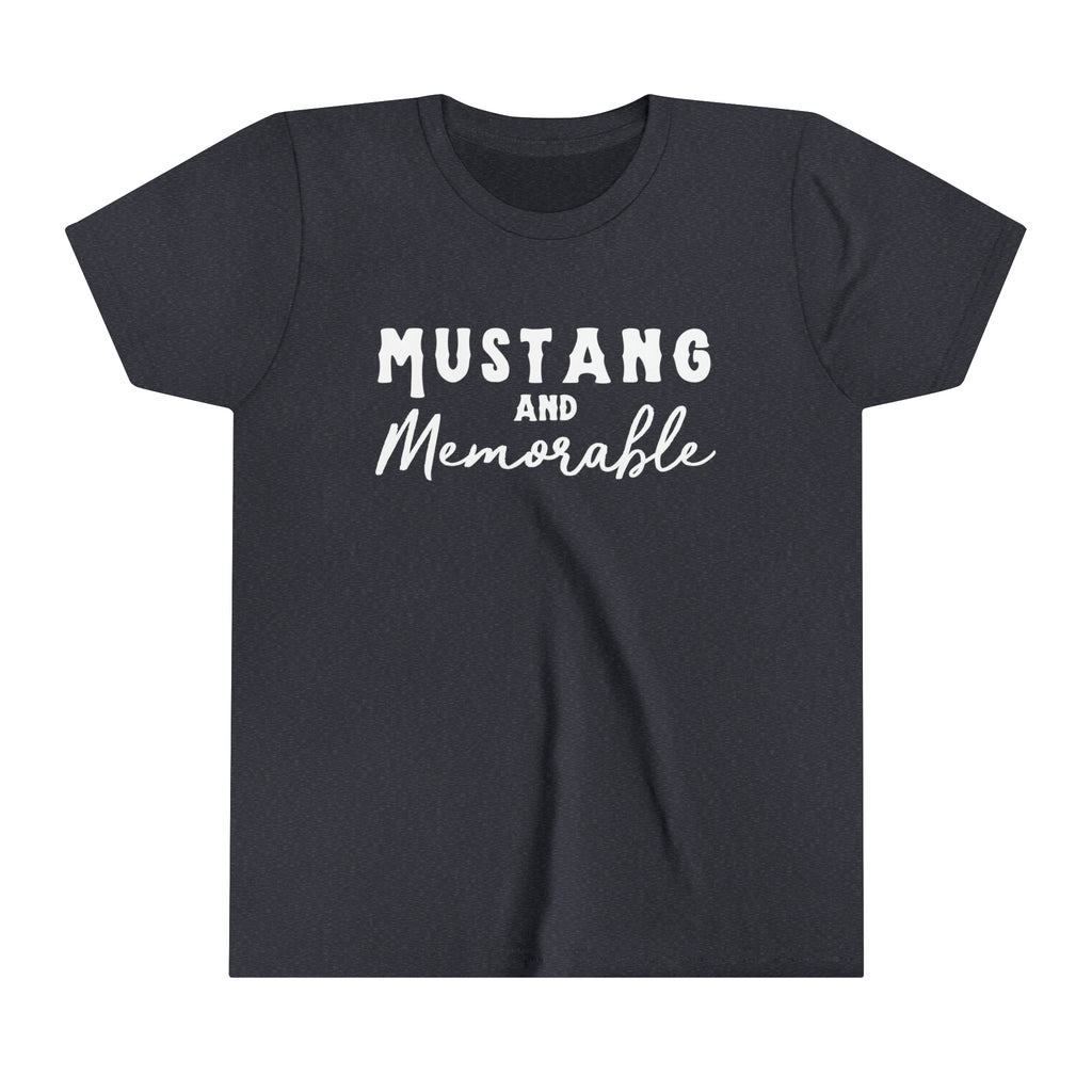 Mustang & Memorable Youth Tee Navy