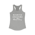 Mounted Shooting & Marvelous Racerback Tank Horse Riding Discipline Tee Printify XS Heather Grey 