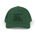 Embroidered Shake It Like A Grain Bucket Trucker Hat Embroidered TCC Hat The Cinchy Cowgirl - Print Evergreen
