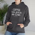 Coffee Cuss Words Cows Hoodie Hoodie Printify   
