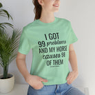 Horse Problems Short Sleeve Tee tcc graphic tee Printify Mint XS 