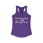 Appaloosa & Ambiguous Racerback Tank Horse Color Shirts Printify XS Solid Purple Rush 