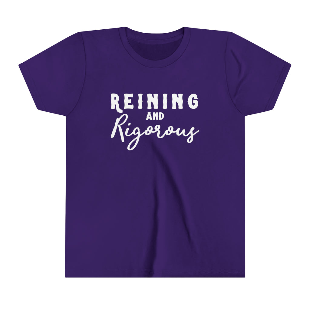 Reining & Rigorous Youth Tee Purple