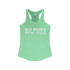 Red Mares Break Souls Tank Top Tank Top The Cinchy Cowgirl - Print XS Solid Mint