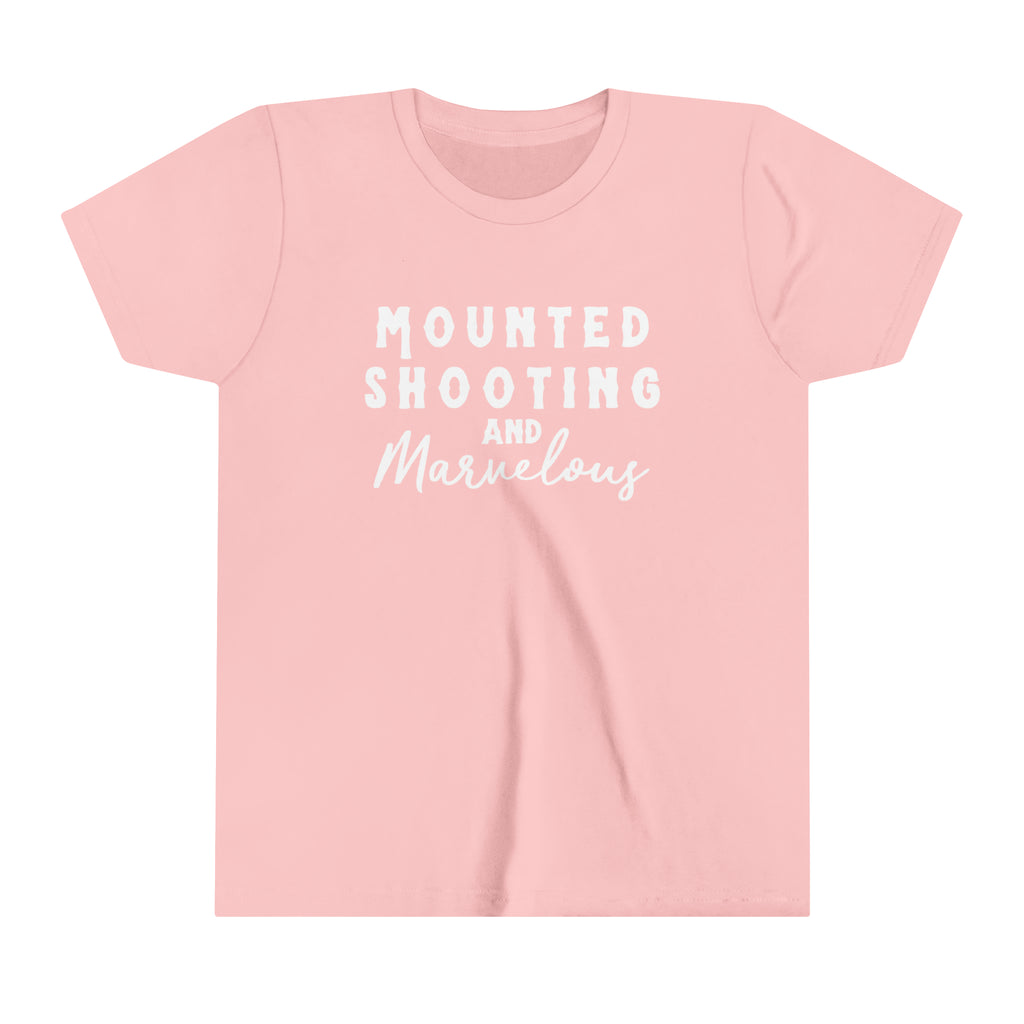 Mounted Shooting & Marvelous Youth tee Pink