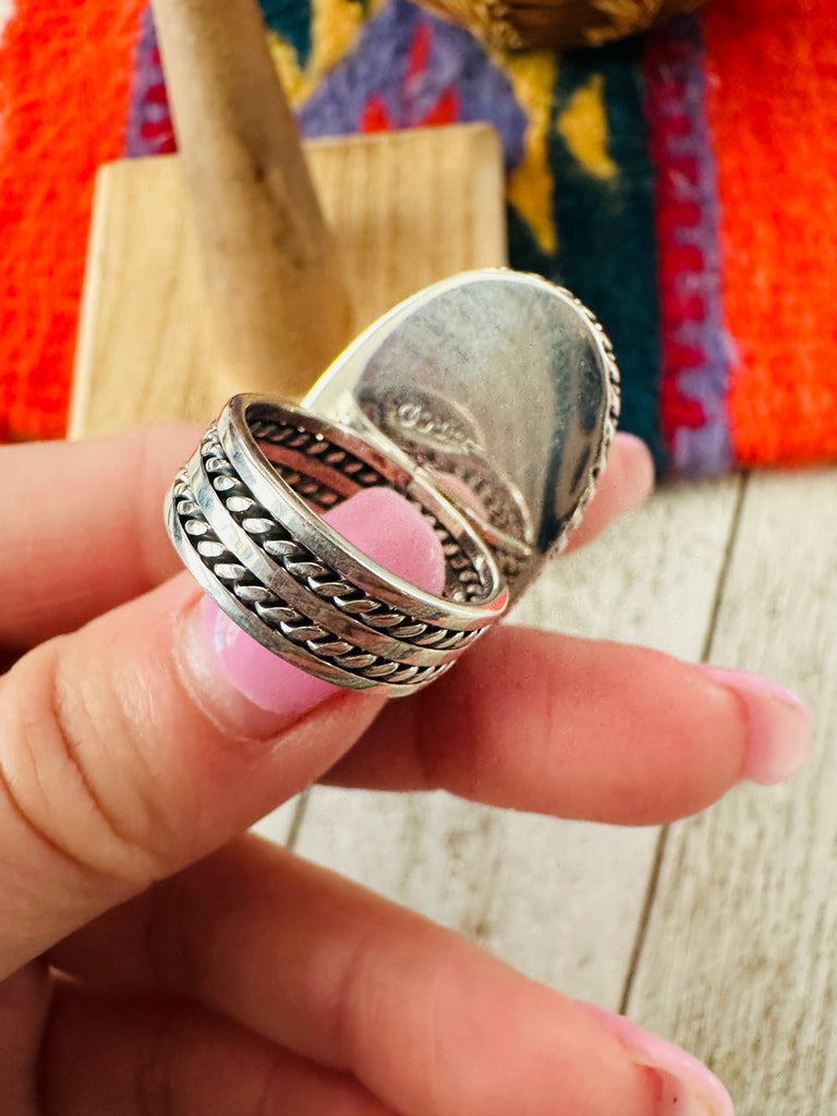Size 6 Whispers of the River Ring NT jewelry Nizhoni Traders LLC   