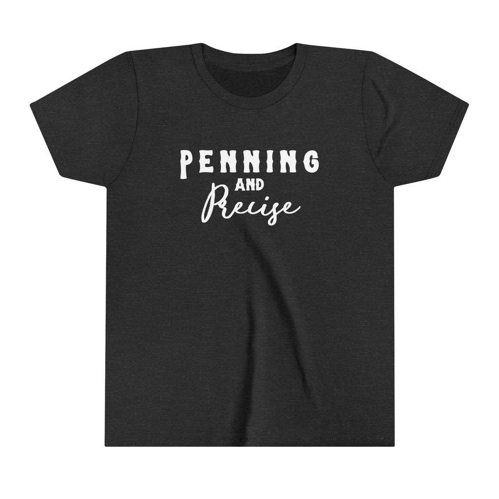 Penning & Precise Youth tee Dark grey