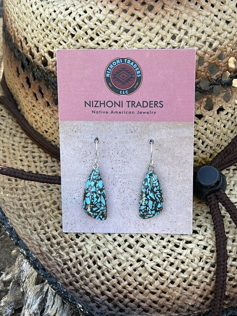 Specks of the Southwest Dangle Earrings NT jewelry Nizhoni Traders LLC   