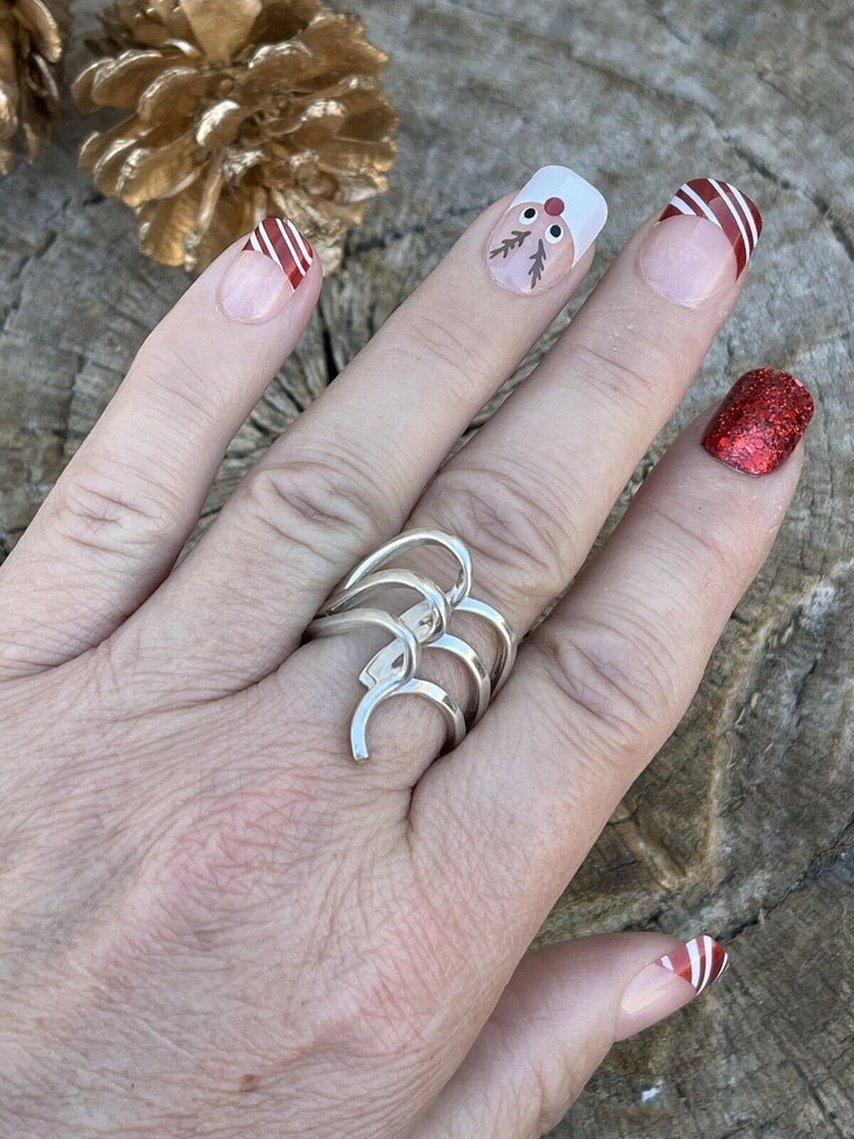 The Wave Swirl Ring NT jewelry Nizhoni Traders LLC   