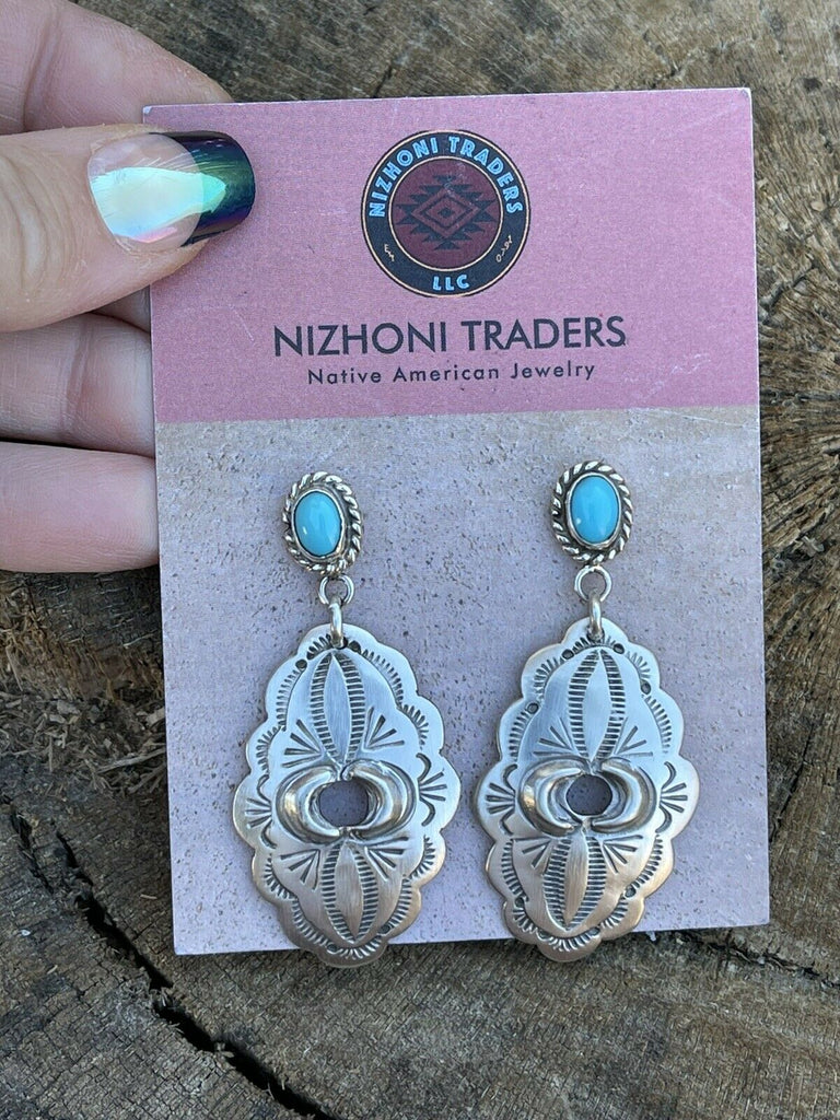 Southwest Style Dangle Earrings NT jewelry Nizhoni Traders LLC   