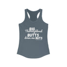 Thoroughbred Butts Racerback Tank tcc graphic tee Printify XS Solid Indigo