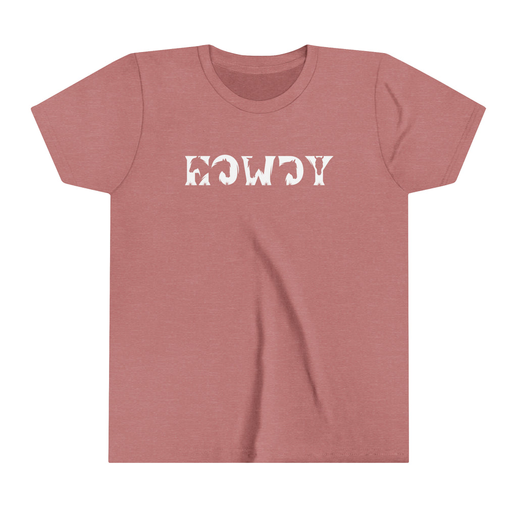 Howdy Youth Short Sleeve Tee Mauve