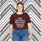 Cow Problems Short Sleeve Tee tcc graphic tee Printify   