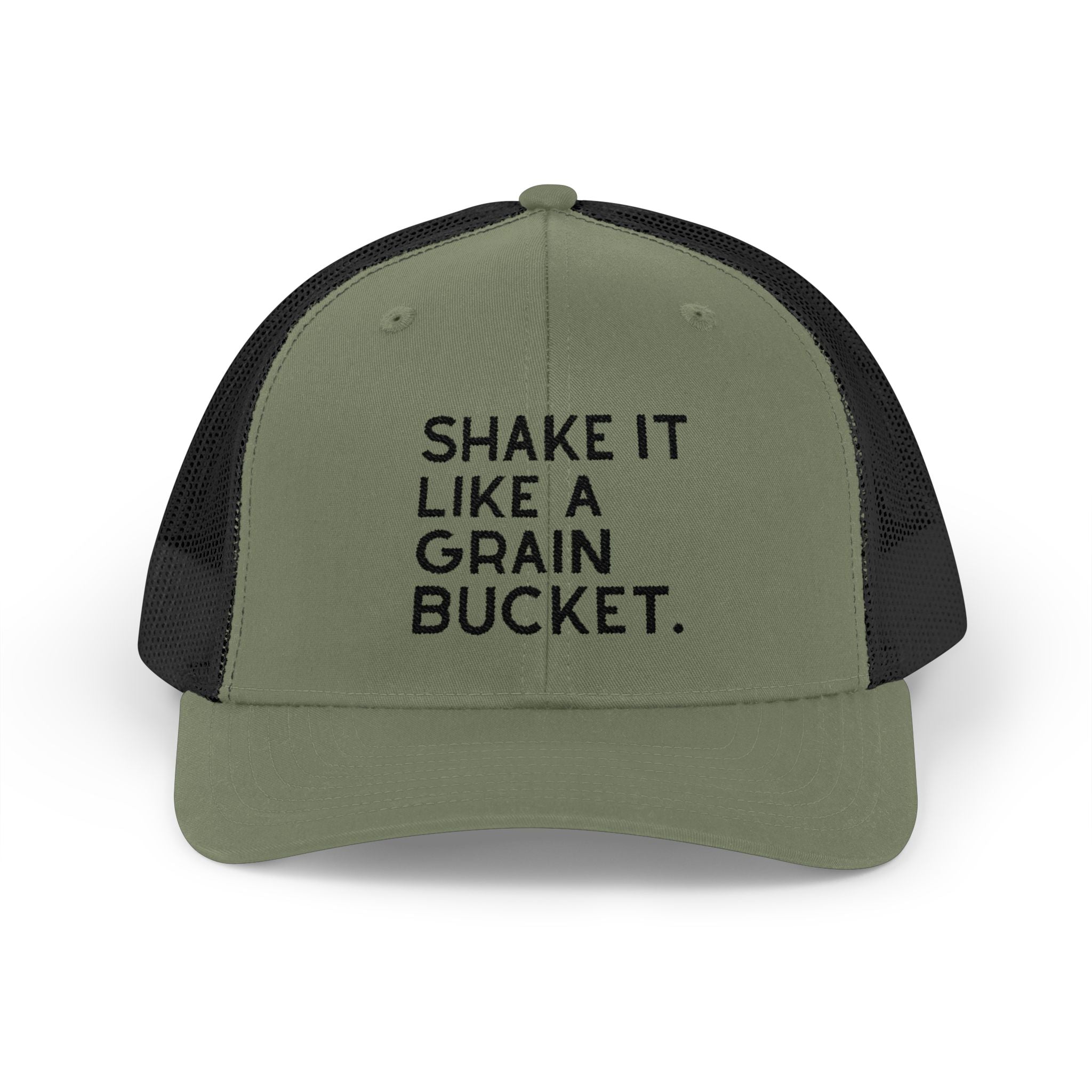 Embroidered Shake It Like A Grain Bucket Trucker Hat Embroidered TCC Hat The Cinchy Cowgirl - Print