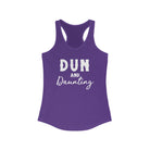Dun & Daunting Racerback Tank Horse Color Shirts Printify XS Solid Purple Rush 