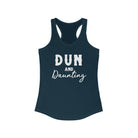 Dun & Daunting Racerback Tank Horse Color Shirts Printify XS Solid Midnight Navy 