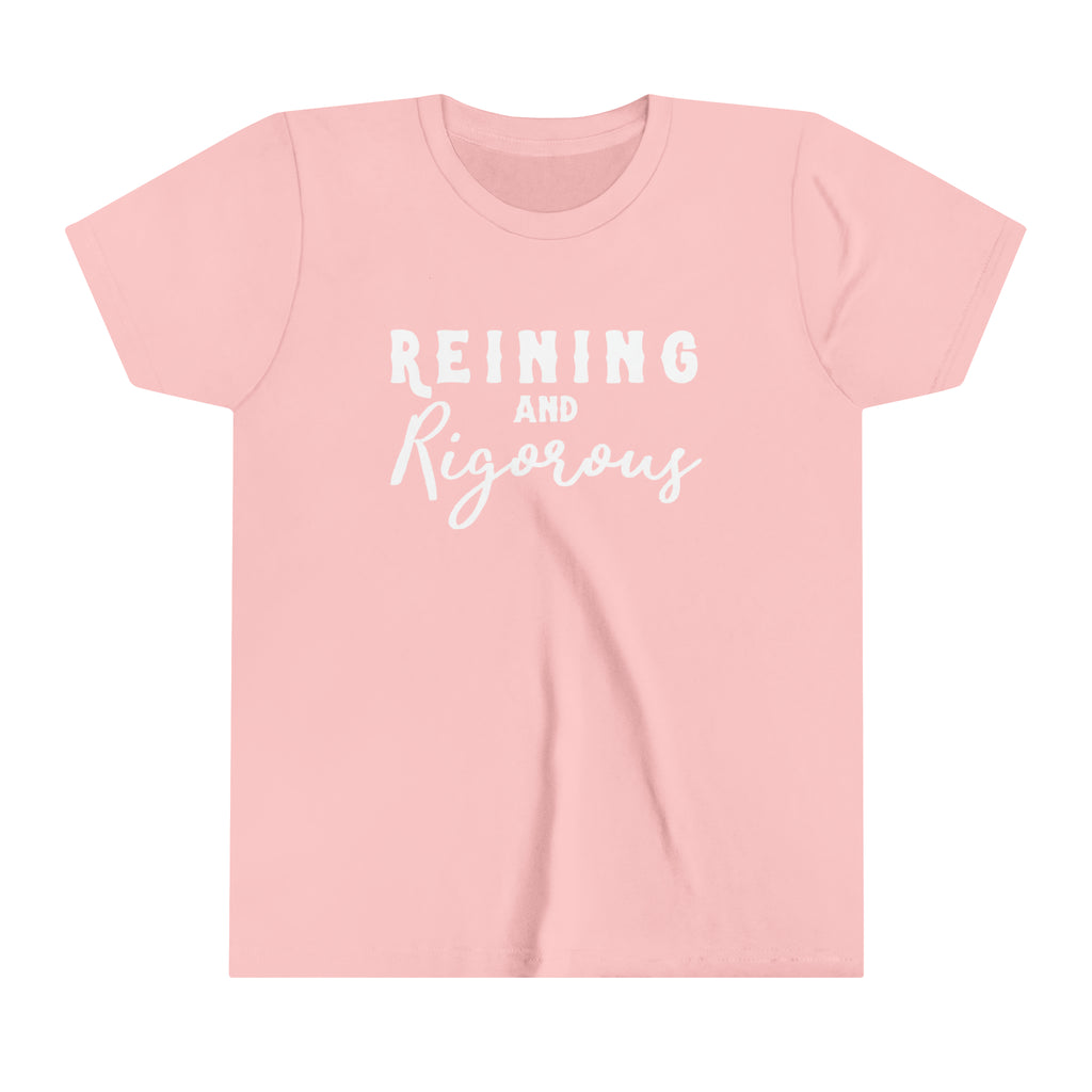Reining & Rigorous Youth Tee Pink