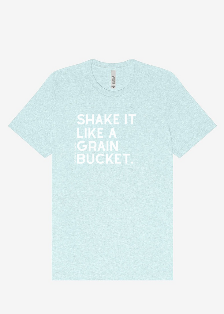 Shake It Like A Grain Bucket Short Sleeve Graphic Tee [16 Colors] Short Sleeve Graphic Tee The Cinchy Cowgirl