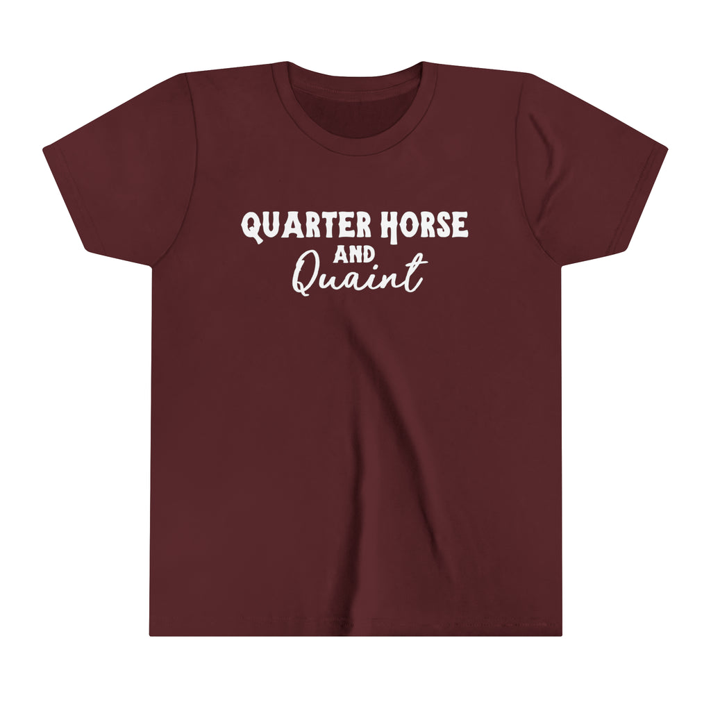 Quarter Horse Youth Tee Maroon
