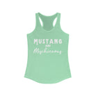 Mustang & Mischievous Racerback Tank Horse Color Shirts Printify XS Solid Mint 