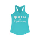 Mustang & Mischievous Racerback Tank Horse Color Shirts Printify XS Solid Tahiti Blue