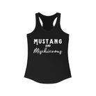 Mustang & Mischievous Racerback Tank Horse Color Shirts Printify XS Solid Black 