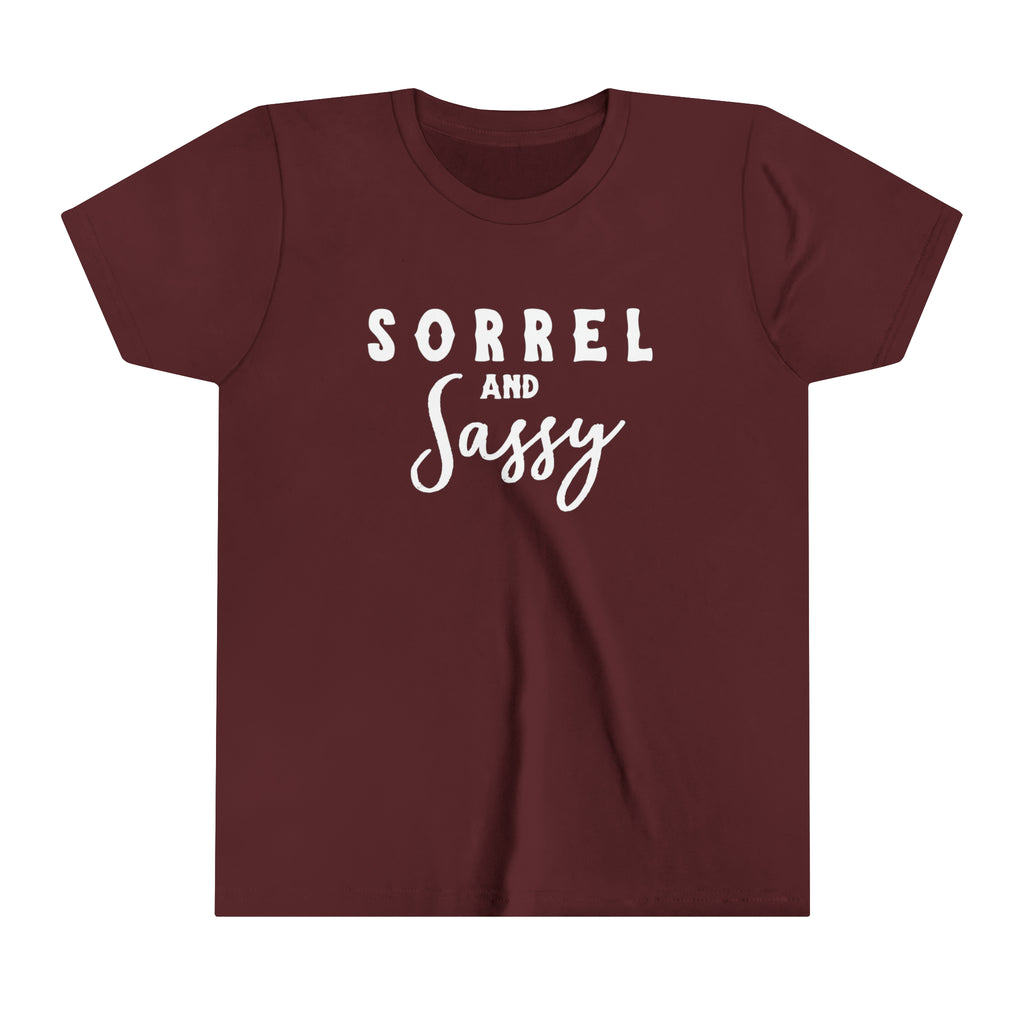 Sorrel & Sassy Youth Tee Maroon
