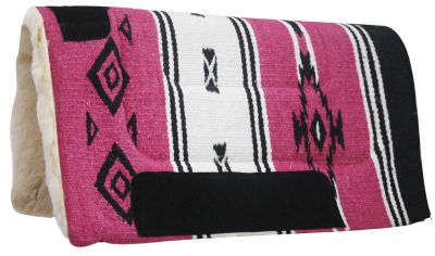 Woven Acrylic Top Saddle Pad western saddle pad Shiloh Pink  