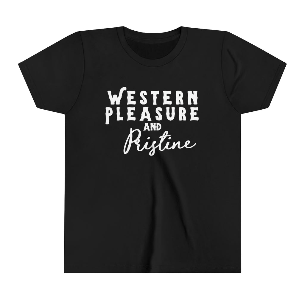 Western Pleasure & Pristine Youth Tee Black