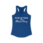 Miniature & Marvelous Racerback Tank Horse Color Shirts Printify XS Solid Royal