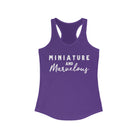 Miniature & Marvelous Racerback Tank Horse Color Shirts Printify XS Solid Purple Rush 