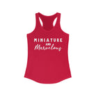 Miniature & Marvelous Racerback Tank Horse Color Shirts Printify XS Solid Red