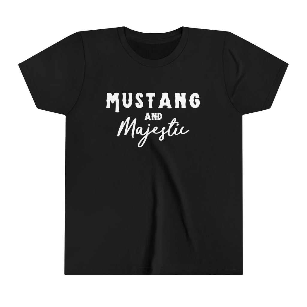 Mustang & Majestic Youth Tee Black