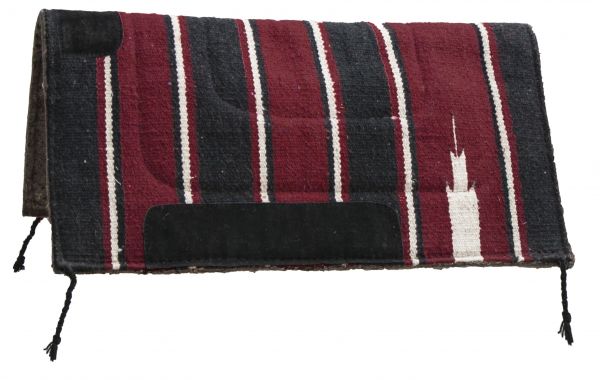 30" X 30" Economy Style Saddle Pad western saddle pad Shiloh Burgundy  